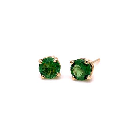 GREEN GARNET (TSAVORITE) EARRINGS