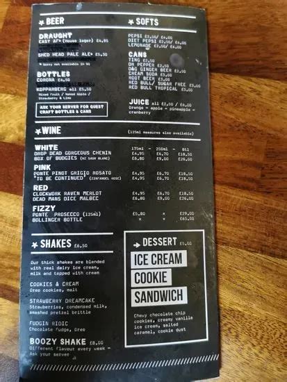 Almost Famous Leeds Menu | Leeds | Checkle