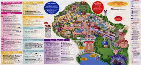 Disney's Hollywood Studios park map - Disney Secrets