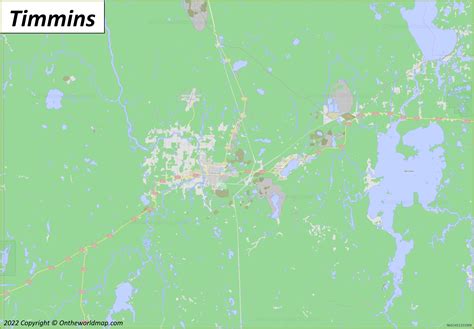 Timmins Map | Ontario, Canada | Detailed Maps of Timmins