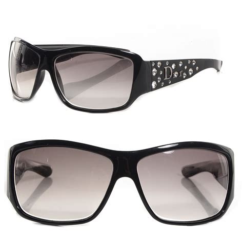 CHRISTIAN DIOR Sparkling 2 Strass Sunglasses Black 83770