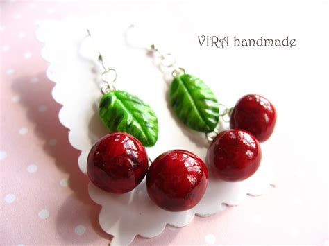 Cute Realistic Cherry Earrings on Luulla