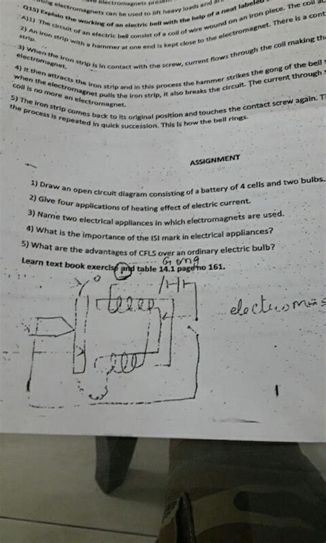 Give four applications of heating effect of electric current - Science - Electric Current and ...