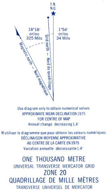 How To Calculate Magnetic Declination On A Topographic Map - map of interstate