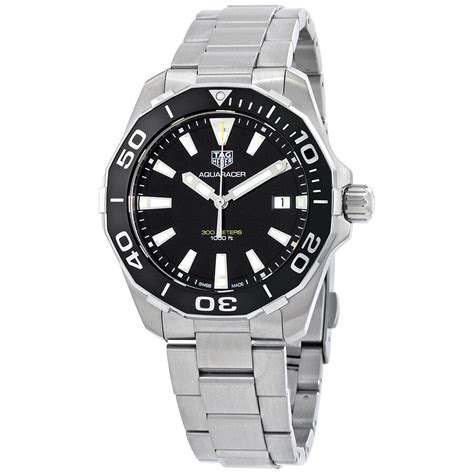 Tag Heuer Aquaracer Black Dial Quartz Men's Watch WAY111A.BA0928 ...