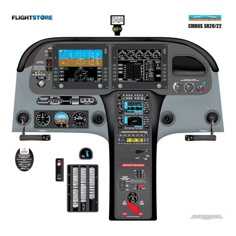 Cirrus SR20/22 Aircraft Cockpit Poster