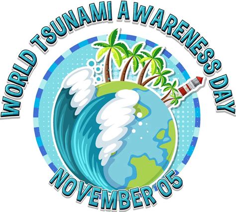 World Tsunami Awareness Day Logo Design 11475898 Vector Art at Vecteezy