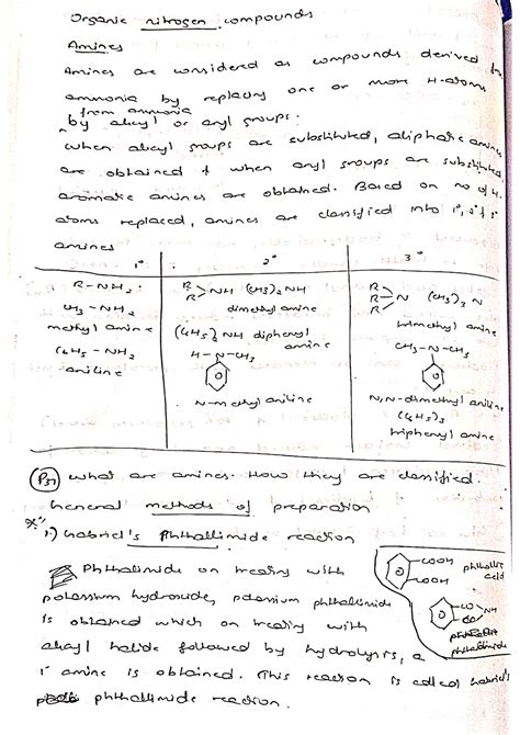 Organic nitrogen compounds - Elective, chemistry - Studocu