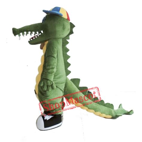 Adult Green Dinosaur Mascot Costume