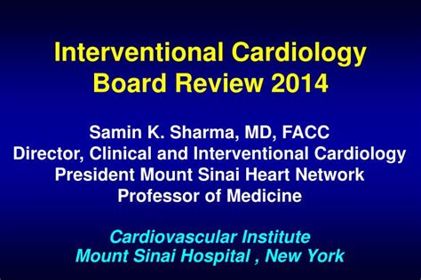 PPT - Interventional Cardiology Board Review 2014 PowerPoint Presentation - ID:1540762