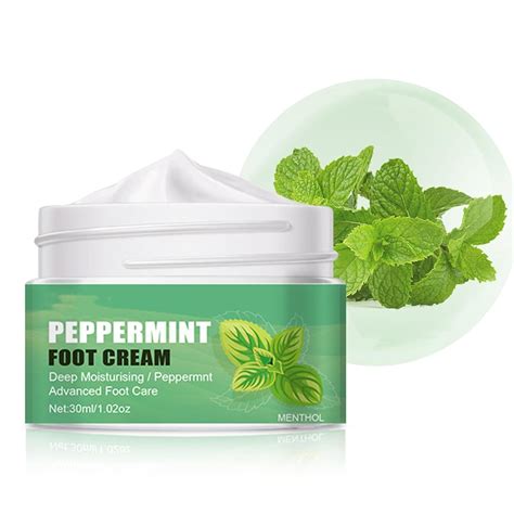 Amazon.com : Peppemint Foot Cream for Dry Cracked Feet, Mint Foot ...