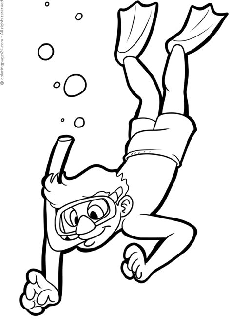 Scuba Diving 6 | Coloring Pages 24