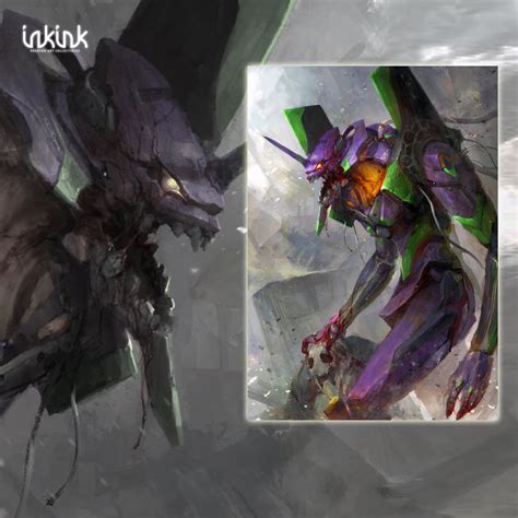 Neon Genesis Evangelion Unit-01 - Berserk Mode Giclee Art Print ...