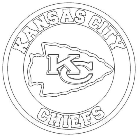 Free Kansas City Chiefs Logo Coloring Page - Free Printable Coloring Pages