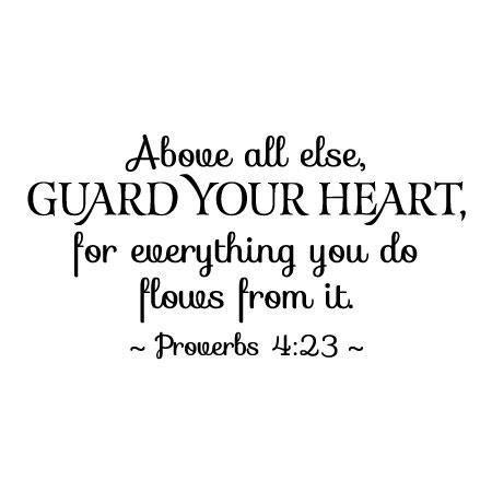 Guard Your Heart Wall Quotes™ Decal | WallQuotes.com