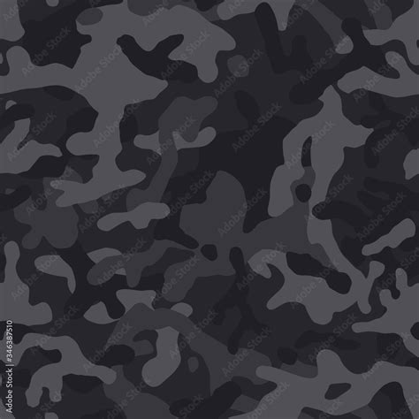 Black Camouflage Pattern