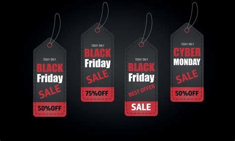 Black Friday coupons, label, discount, sale. Cyber Monday. 13461681 ...