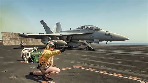 Aircraft Carrier Takeoffs & Landings - YouTube