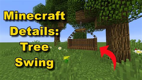 Tree Swing Tutorial! (Cool Minecraft Designs) - YouTube