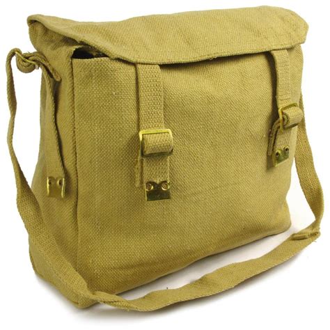 Large Canvas Haversack - Khaki | Army and Outdoors