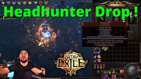 My first ever Headhunter Belt Drop on POE - YouTube