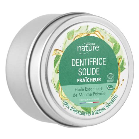 Dentifrice solide bio Fraîcheur - Boutique Nature | Nature-et-forme.com