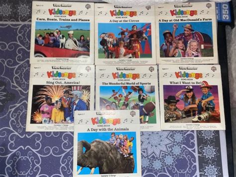 Vintage Kidsongs Book Lot TV Show Songs by Viewmaster 7 Books Song Book - Etsy