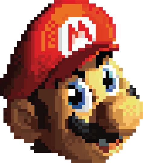 I found this cool mario pixel art made by Ian Toledo : r/PixelArt