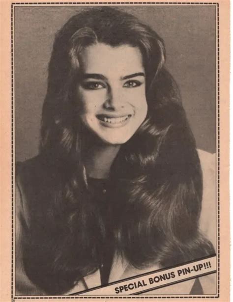 BROOKE SHIELDS DOUBLE sided pinup facts artice clipping Endless Love photo pics $4.00 - PicClick