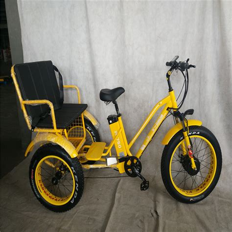 China Yellow Trike Fat Tire Passenger Three Wheel Fat Tire Electri Tricycle - China Trike Fat ...