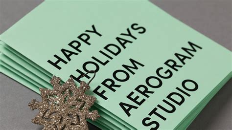 Aerogram Studio — Aerogram Studio Holiday Mailing