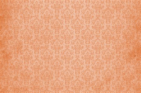 Damask Vintage Background Orange Free Stock Photo - Public Domain Pictures