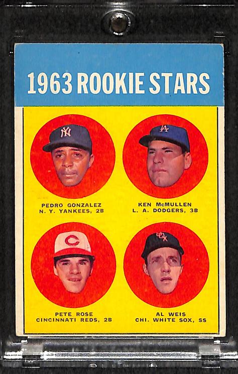 Lot Detail - 1963 Topps Pete Rose Rookie Card #537 BVG 5.0