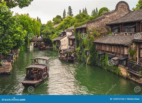 Landscape of Wuzhen, a Historic Scenic Town Editorial Stock Image - Image of oriental ...