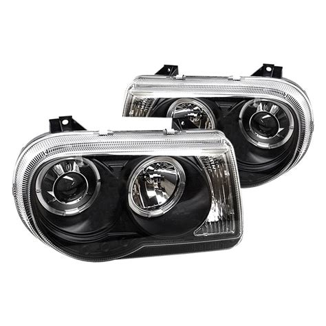 Spyder® - Chrysler 300C with Factory Halogen Headlights 2006 Black Halo ...