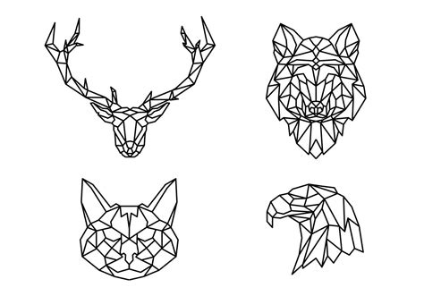 Animals Made Out Of Geometric Shapes