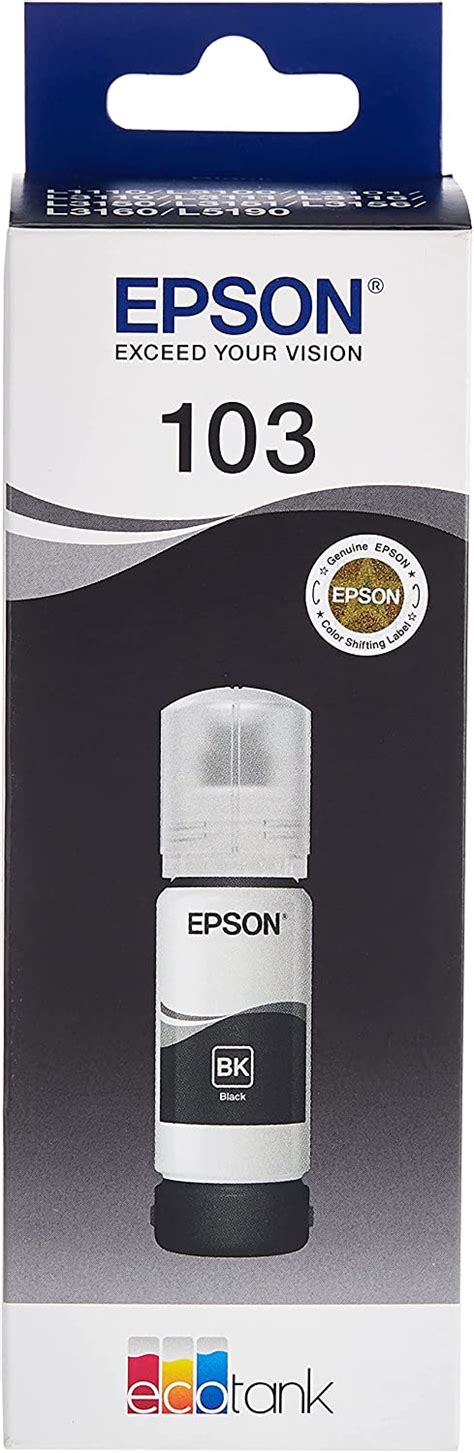 Epson 103 Ecotank Black Ink Bottle 65Ml : Buy Online at Best Price in ...