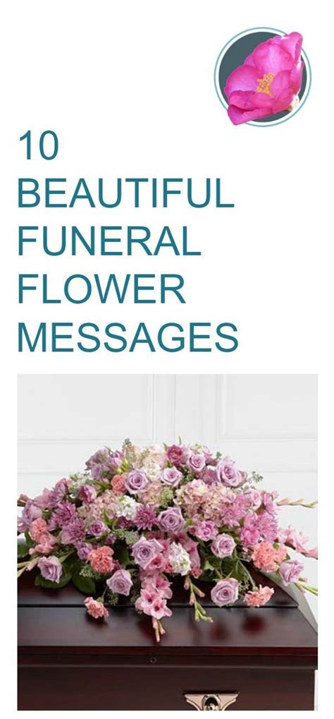 10 Beautiful Message Examples for Funeral Flowers | Funeral flower ...