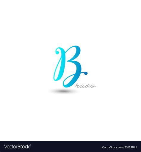 Initial letter b graphic design Royalty Free Vector Image