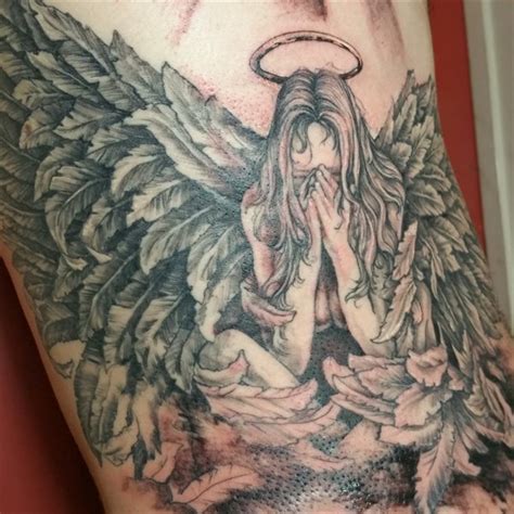 Shawn Wilken | crying Angel tattoo