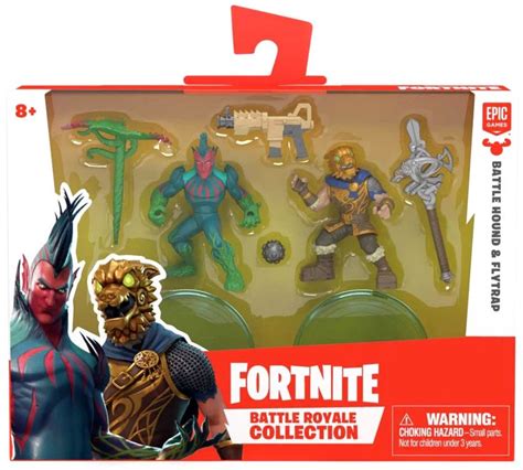 Fortnite Epic Games Battle Royale Collection Battle Hound Flytrap 2 Mini Figure 2-Pack Moose ...