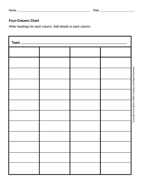 Make Your Own Printable Chart - Fill Online, Printable, Fillable, Blank | PDFfiller | Printable ...