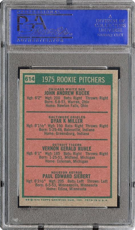 1975 Topps Mini Rookie Pitchers | PSA CardFacts®