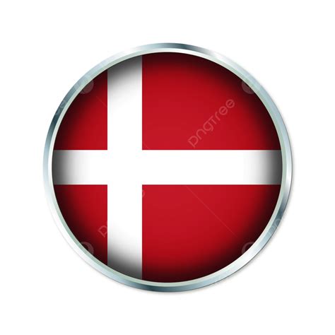 Denmark Round Flag Design Vector, Denmark, Denmark Flag, Denmark ...