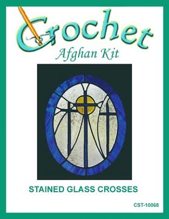 Stained Glass Crosses Crochet Afghan Kit-CST-10068