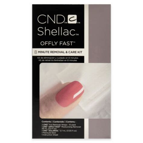 Shellac Offly Fast 8 Minute Removal and Care Kit by CND for Women - 5 ...