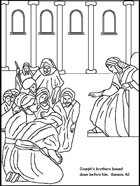 Josephs Brothers Go To Egypt Coloring Pages