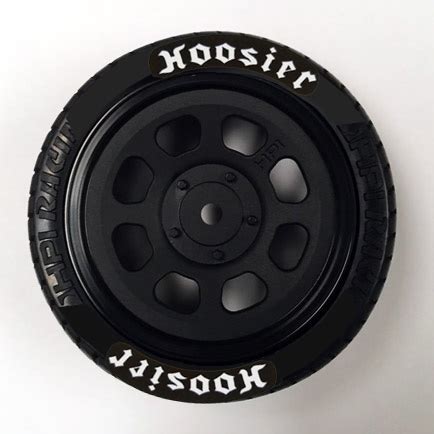 1/10 Scale Hoosier Tires Stickers - Truline Graphics - RC Racing Decals Grills and Numbers