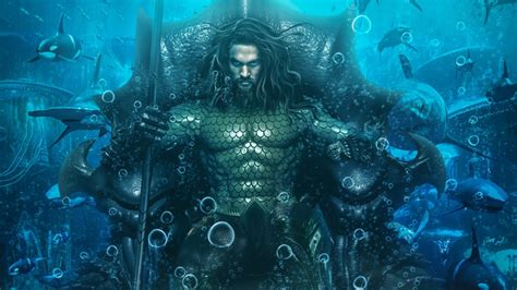 Aquaman on a throne | Zoom Comics - Daily Comic Book Wallpapers