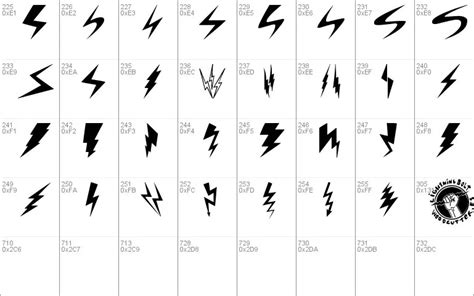 Lightning Bolt Font - UpFonts